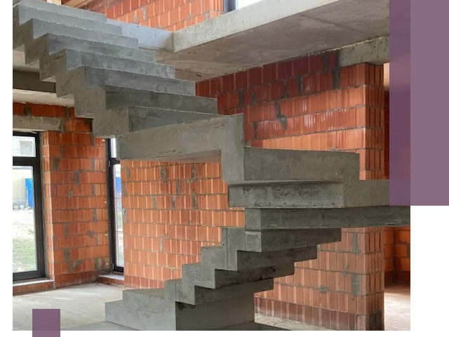 Изготовление бетонных лестниц под ключ в Сочи