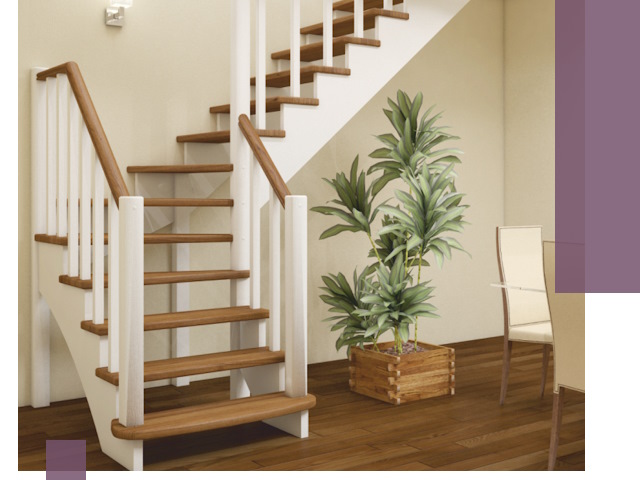 Г-образные лестницы под ключ в Сочи — изготовление и монтаж