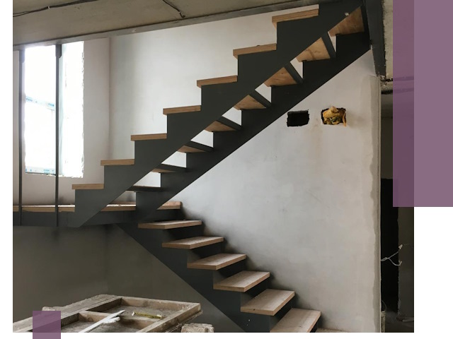 Изготовление лестниц на металлокаркасе в Сочи от производителя