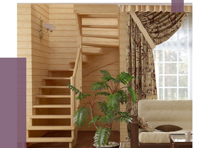 Лестницы для дачи в Сочи от 76745 руб.  | ПРОЛЁТ-Счи