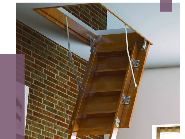 Установка чердачной лестницы в Сочи от 7907 руб. | ПРОЛЁТ-Счи