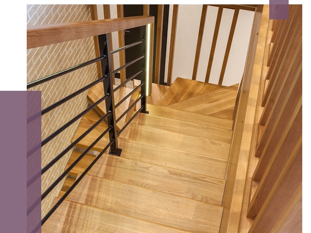 Лестницы из ясеня в Сочи под ключ от 10129 руб. 