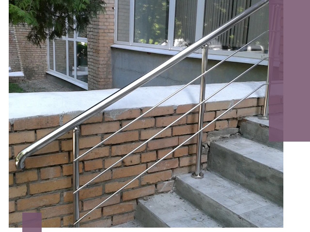 Перила из нержавеющей стали высокого качества в Сочи