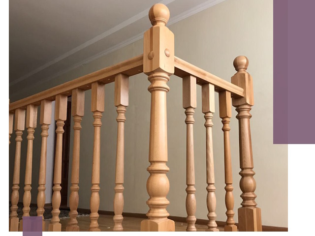 Деревянные перила на заказ в Сочи: монтаж и изготовление