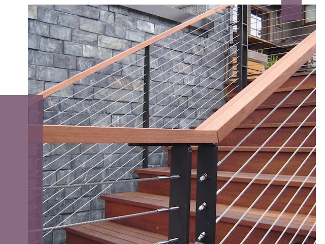 Тросовые перила под ключ в Сочи от 7855 руб. 