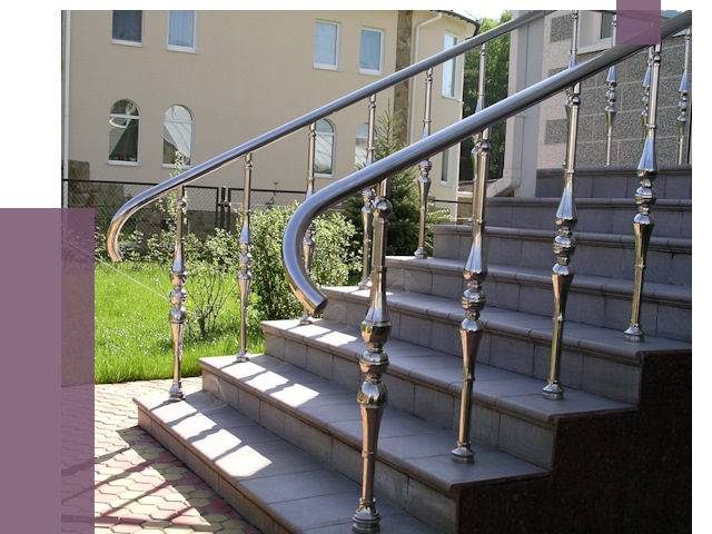 Перила для крыльца в Сочи от 10853 руб. — монтаж ПРОЛЁТ-Счи