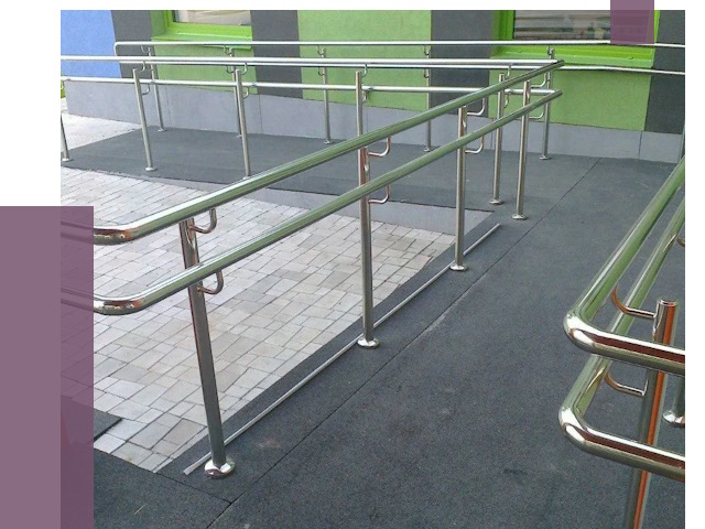 Ограждения пандусов в Сочи от 4393 руб. монтаж | ПРОЛЁТ-Счи
