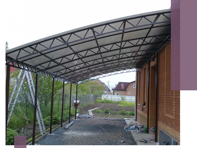 Профессиональный монтаж навесов под ключ в Сочи