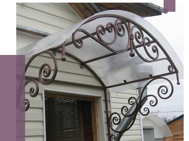 Изготовление козырьков в Сочи от 7442 руб. — заказать | ПРОЛЁТ-Счи