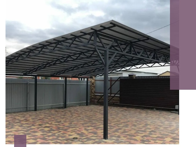 Недорогие навесы под ключ в Сочи — изготовление и монтаж