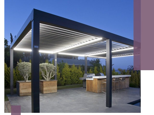 Навесы отдельно стоящие под ключ в Сочи из металла и поликарбоната