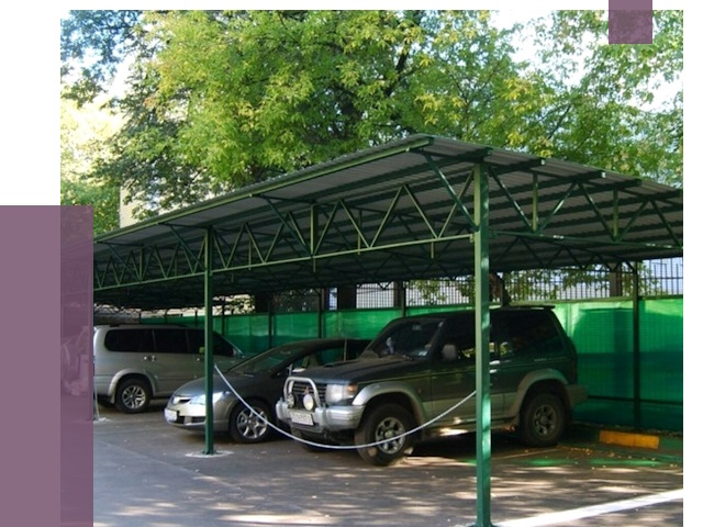 Навесы для парковки в Сочи от 81138 руб. заказать | ПРОЛЁТ-Счи
