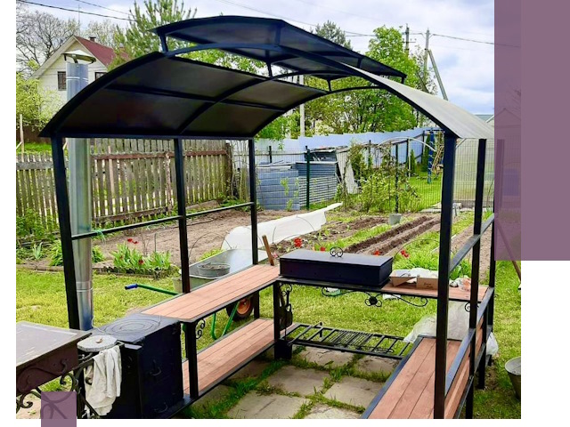 Навесы для барбекю в Сочи: изготовление, монтаж и демонтаж