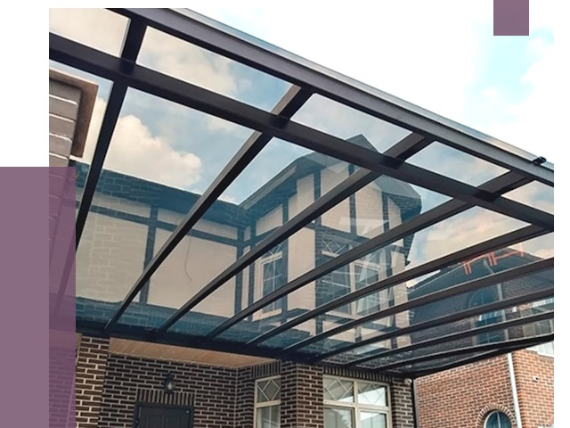 Навесы из поликарбоната в Сочи от 8703 руб. под ключ — ПРОЛЁТ-Счи