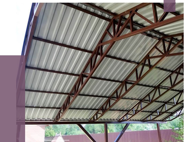 Навесы из профнастила в Сочи от 7442 руб. | ПРОЛЁТ-Счи