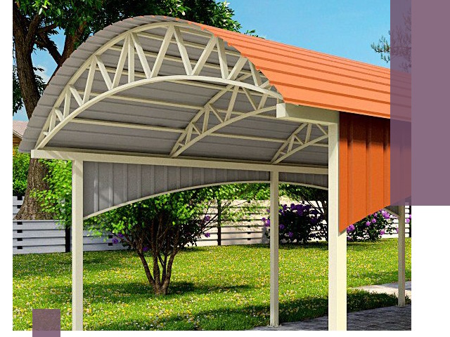 Навесы из профнастила под ключ в Сочи — установка и монтаж