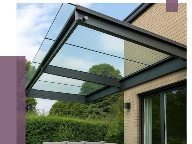 Стеклянные навесы и козырьки в Сочи от 12403 руб.