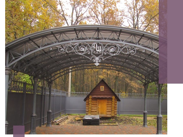 Кованые навесы премиум-класса под заказ в Сочи