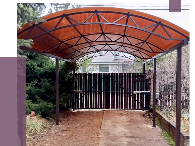 Арочные навесы в Сочи от 12868 руб. — изготовление и монтаж | ПРОЛЁТ-Счи