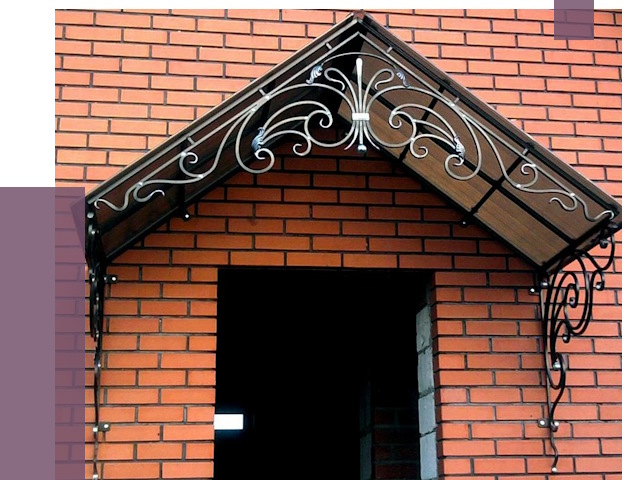 Металлические козырьки в Сочи от 10801 руб. 