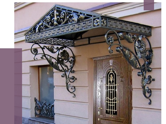 Кованые козырьки в Сочи под ключ от 12868 руб. — ПРОЛЁТ
