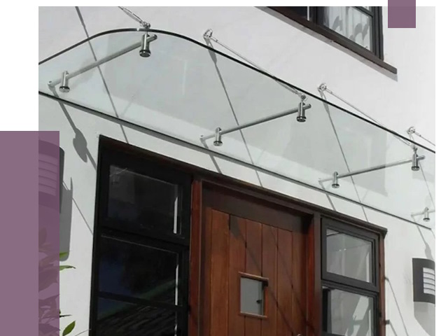 Стеклянные козырьки в Сочи от 19122 руб. | ПРОЛЁТ-Счи