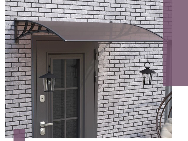 Недорогие козырьки и навесы под ключ в Сочи