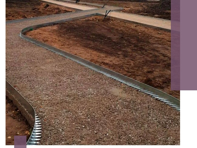 Металлические бордюры под ключ в Сочи — изготовление и монтаж