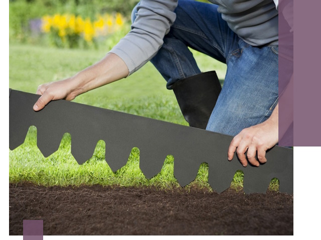 Металлические бордюры для газона в Сочи — изготовление и монтаж