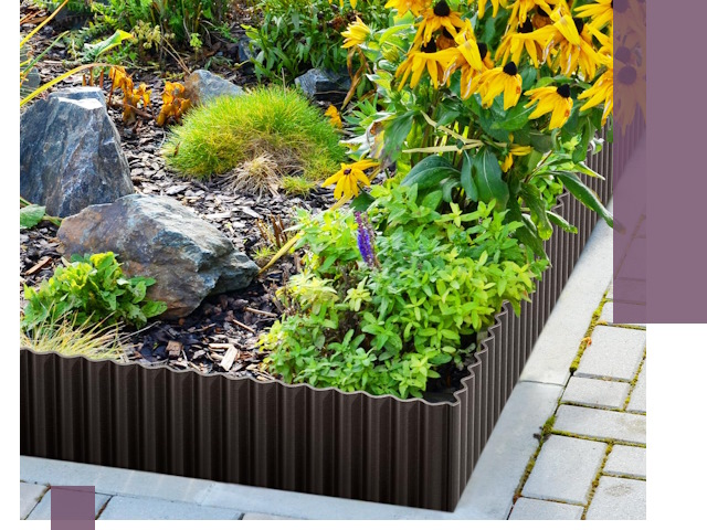 Металлические бордюры для клумб в Сочи — производство и монтаж