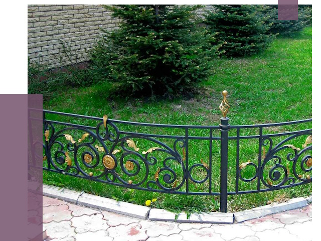 Кованые газонные ограждения в Сочи от 7700 руб. — ПРОЛЁТ-Счи
